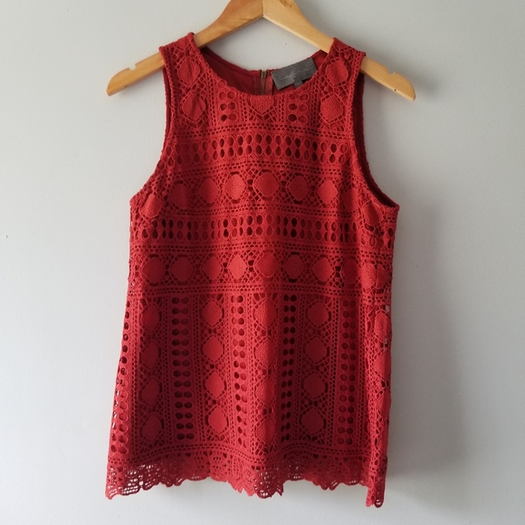 Anthro Sunday in Brooklyn Lace Sleeveless Top - Picture 1 of 5